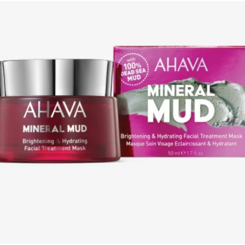 AHAVA Mineral Mud Brightening & Hydrating Facial Treatment Mask NEW IN BOX!!